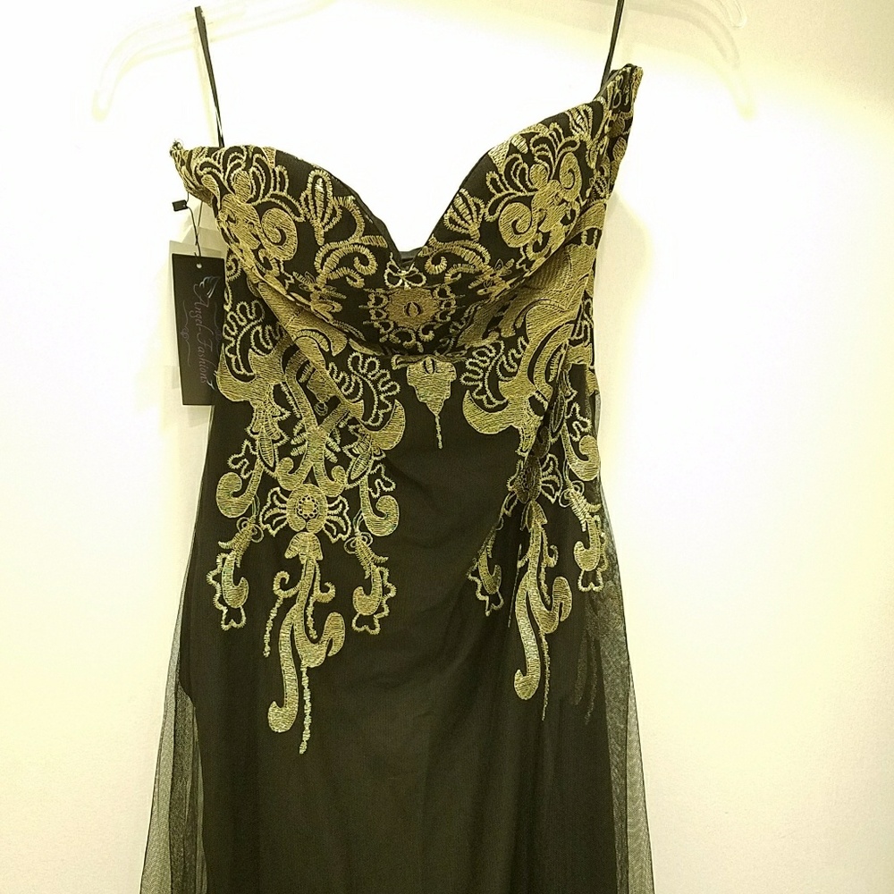 Black sheer elegant dress